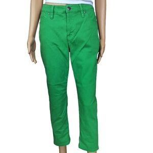 Style & Co Green Straight Capri Jeans Size 4 NWT